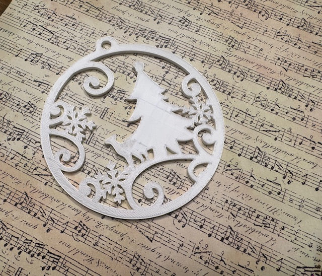 Christmas Silky White Deer Ornament