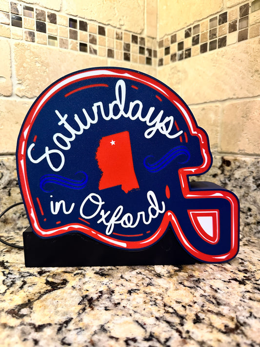 Ole Miss Helmet Lightbox