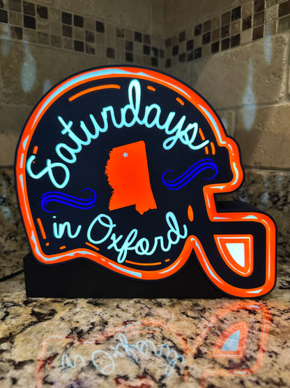 Ole Miss Helmet Lightbox