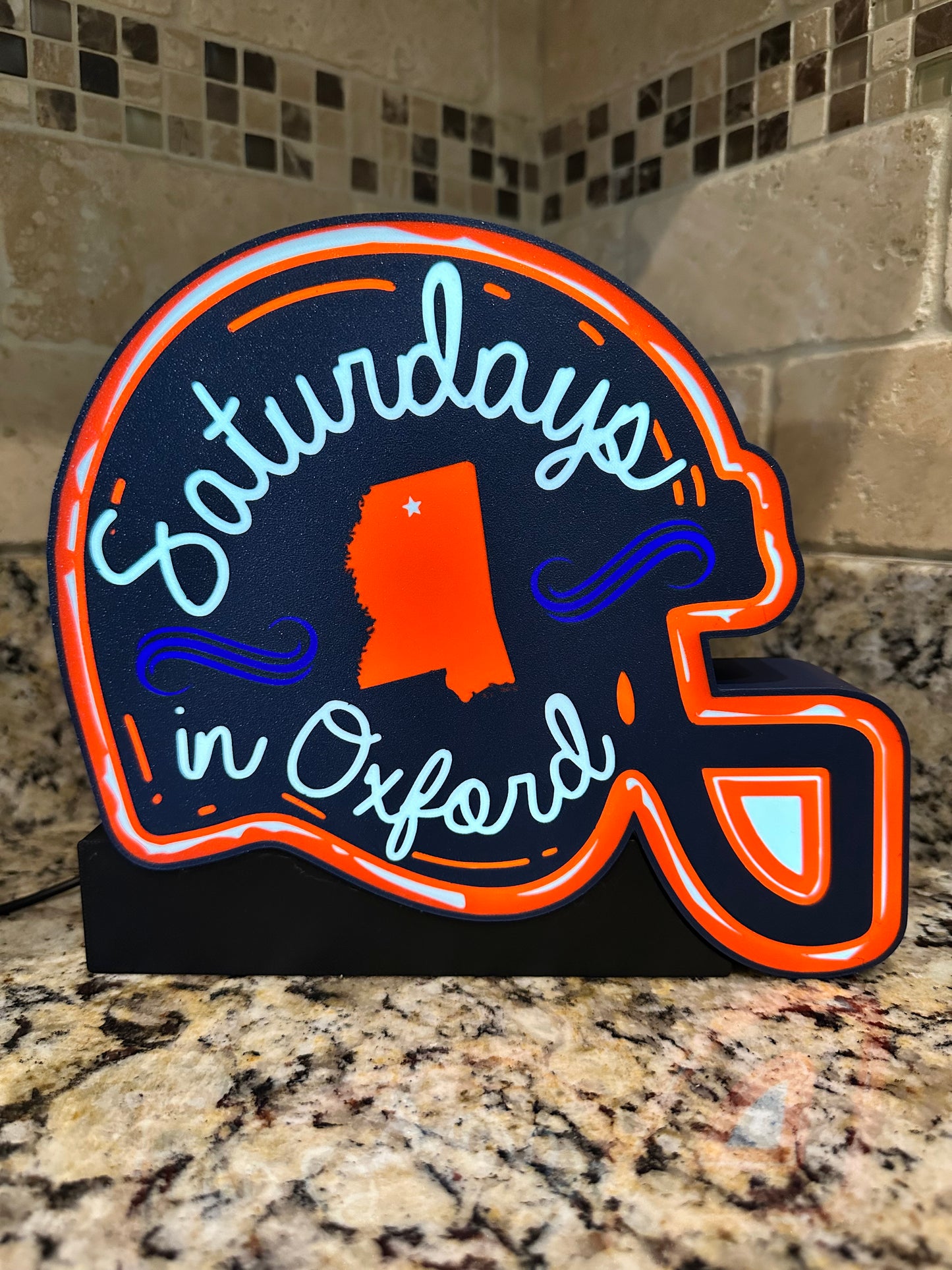 Ole Miss Helmet Lightbox