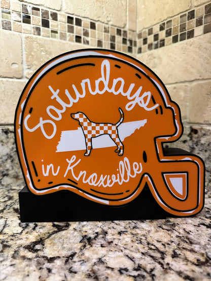 UT Vols Saturdays In Knoxville Helmet Lightbox