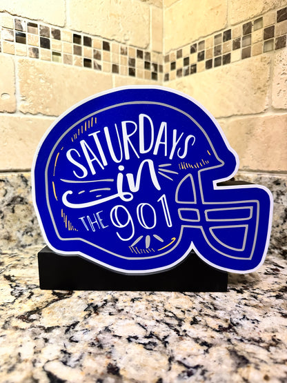 UofM Tigers Saturdays in the 901 Helmet Lightbox