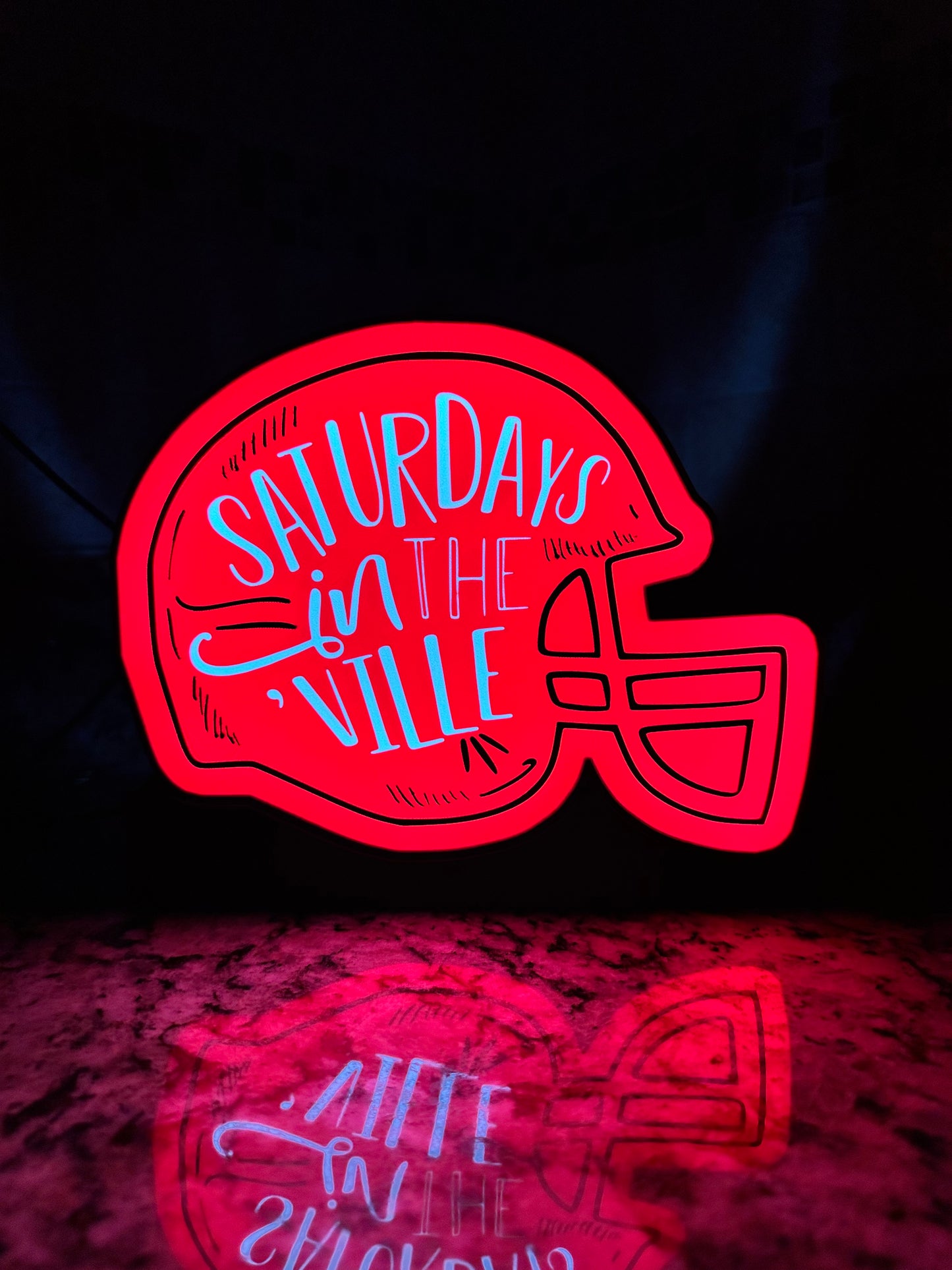 Arkansas Razorbacks Saturdays in the Ville Helmet Lightbox