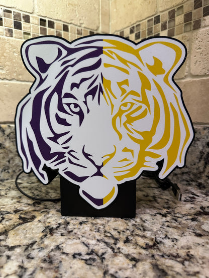LSU - Tiger Face - Lightbox