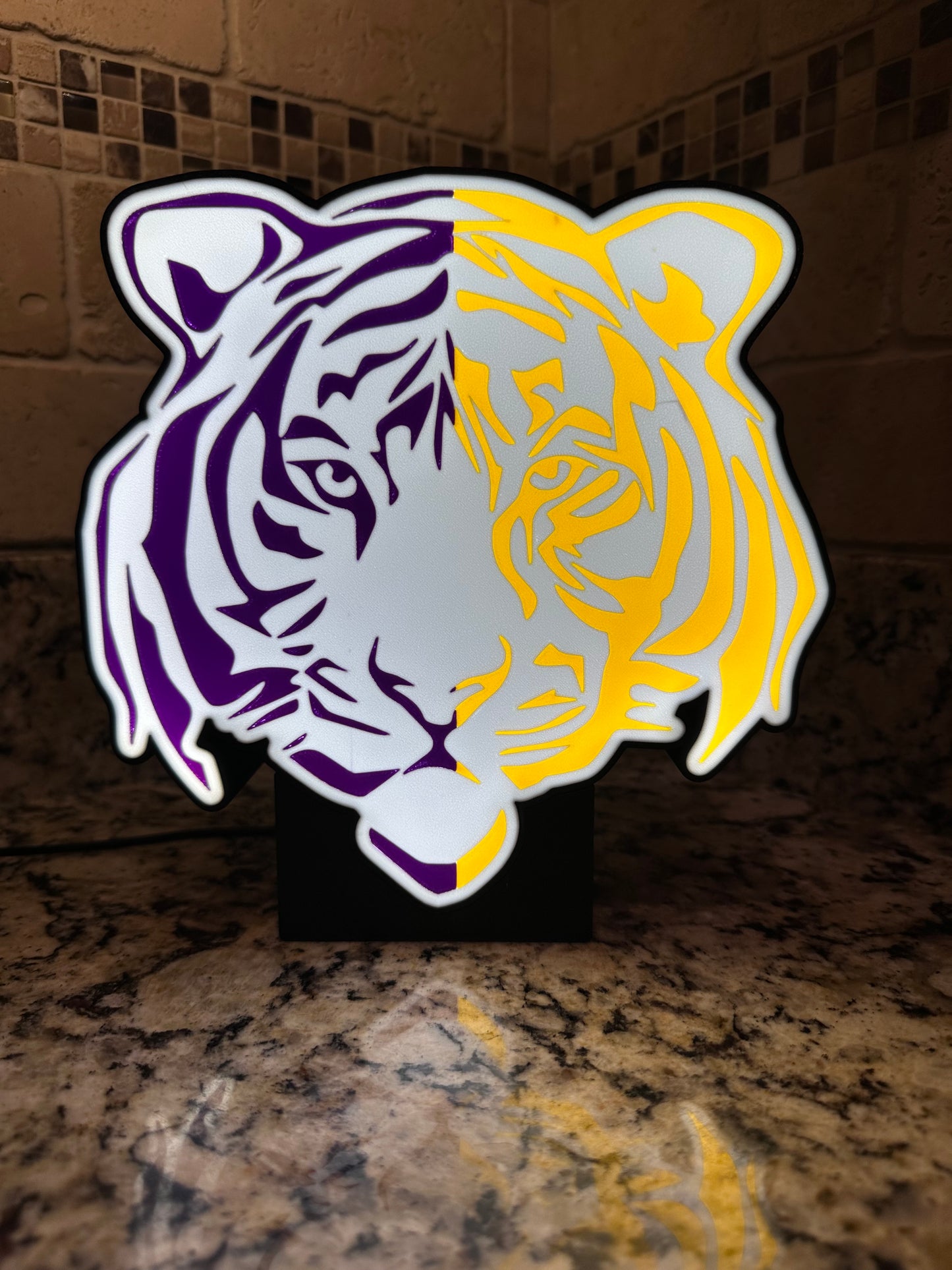 LSU - Tiger Face - Lightbox