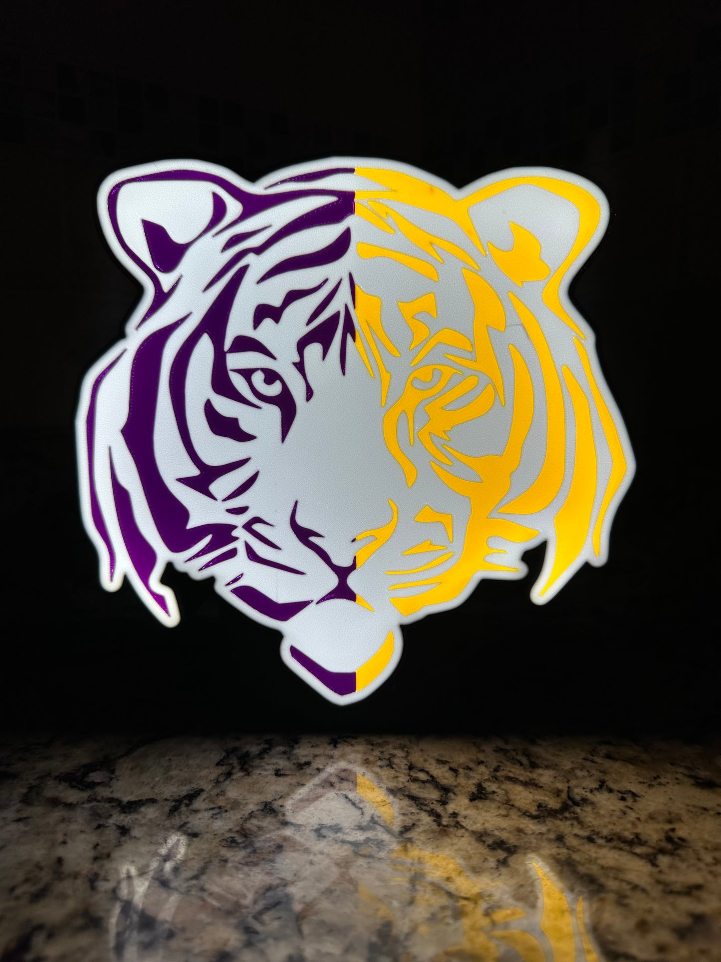LSU - Tiger Face - Lightbox