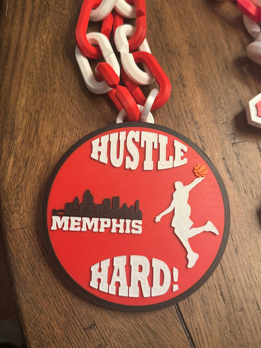 Hype Chain - Memphis Hustle - Hustle Hard (Round)