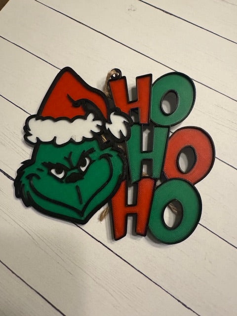 Grinch HoHoHo Ornament